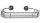  Tesa Draad rechteckiger Metallkorb, Chrom, 65 x 275 x 135 mm