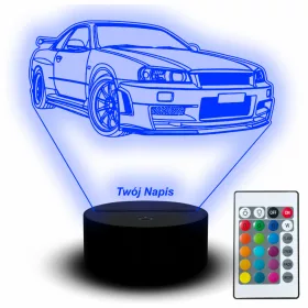  LED-NACHTLAMPE NISSAN SKYLINE AUTO AUTO 3D