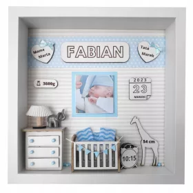  3D-Fotorahmen. Geschenk. Geburtstag