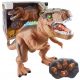  Der Mega-Dinosaurier T-Rex läuft brüllend und leuchtet mit der Fernbedienung auf