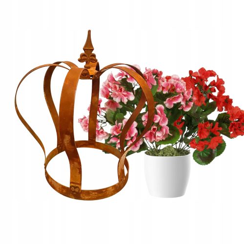  Dekokrone, rustikaler Gartenkerzenhalter, 40 cm