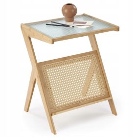    Halmar Flora rechteckiger Couchtisch 45 x 46 x 56 cm, Brauntöne