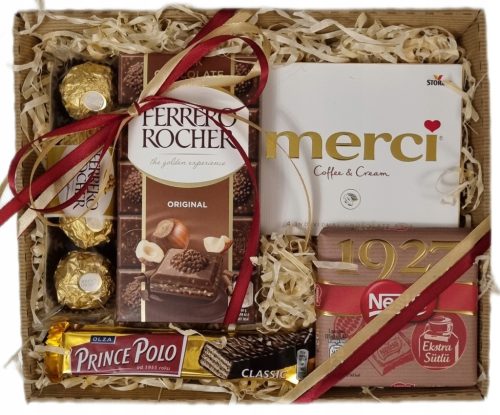  Geschenkkorb mit Süßigkeiten, ein universelles Geschenk