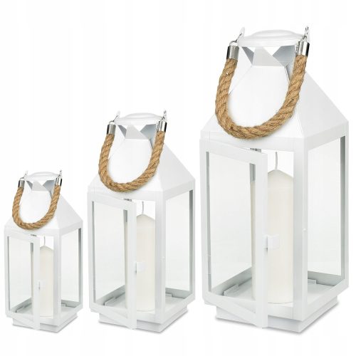 Sevico Laterne, Metall, Glas, 63 cm