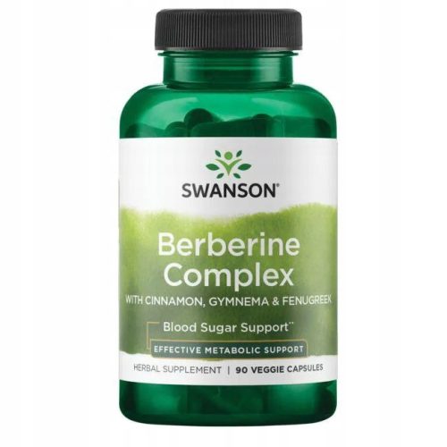 Swanson Berberine Complex - Natürliche Unterstützung für den Blutzuckerspiegel, 90 Kapseln