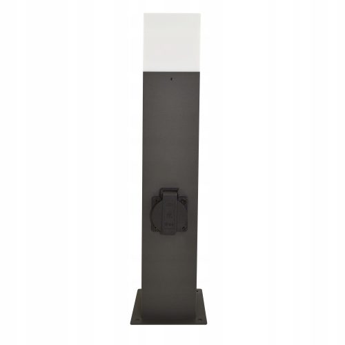  Polux E27 quadratischer Lichtmast, 44 cm, grau