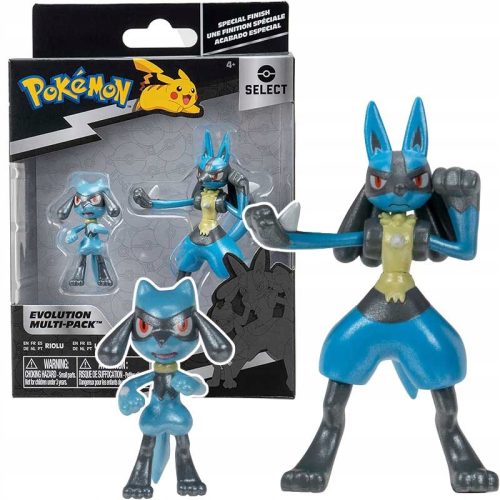  Pokemon Select Evolution Riolu Lucario Figur