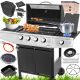  LEISTUNGSSTARKER LEHMANN OHIO 4+1 GASGRILL GUSSEISENROST + ABDECKUNG