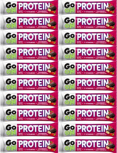 Sante GO ON Vegan Protein-Riegel 50g Cranberry - Vorratspack 20 Riegel