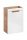  Comad Aruba 826 Waschbeckenunterschrank 40x22x60 cm weiß / goldfarbene Craft-Eiche
