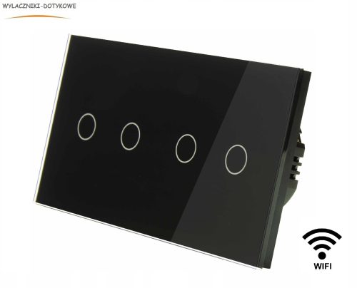 Einzelner Vierfachschalter MT-2G1-WIFI+MT-2G1-WIFI-157-B schwarz