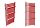MC 748 W Wasserbadheizkörper 630 x 1550 mm rot