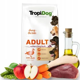  TropiDog Trockenfutter für Enten, 12 kg