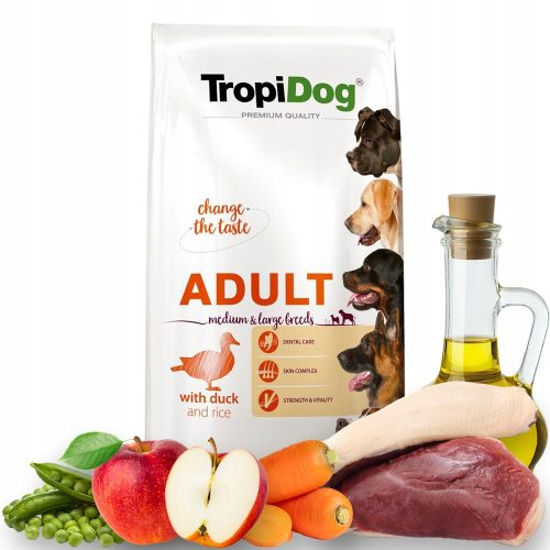 TropiDog Trockenfutter für Enten, 12 kg