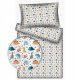  Baumwollbettwäsche 160x100 60x40 für ein Babybett Dinosaurier 411bia