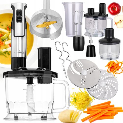  Lehmann Chopsui 1200 W Stabmixer Silber/Grau