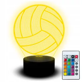  LED-NACHTLAMPE VOLLEYBALL SPORT 3D NAME