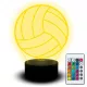  LED-NACHTLAMPE VOLLEYBALL SPORT 3D NAME