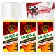 Insektenschutzmittel 3× Mugga Deet Mücken- und Zeckenspray 50 % 75 ml + Selbstklebende Etiketten in rechteckigen Bögen 1 Stk.