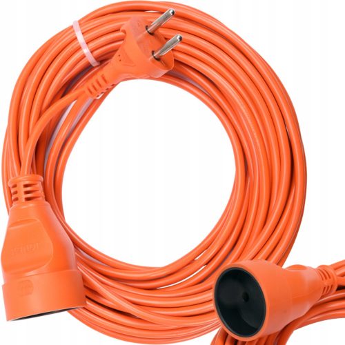 Vorel Einzelverlängerungskabel 10 m, 1 Stk. Steckdosen, orange