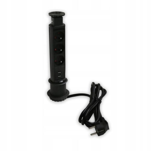 Steckdose, Tischgerät USB Heros schwarz