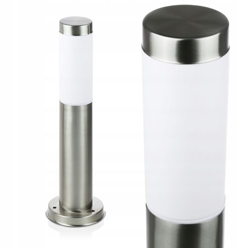  Interlook E27 runder Lichtmast, 45 cm, Silber