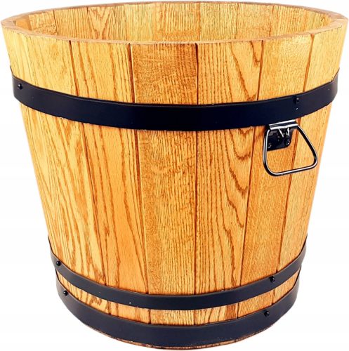  Drewdon Blumentopf 50 cm x 50 x 45 cm, Holz, Braun- und Beigetöne