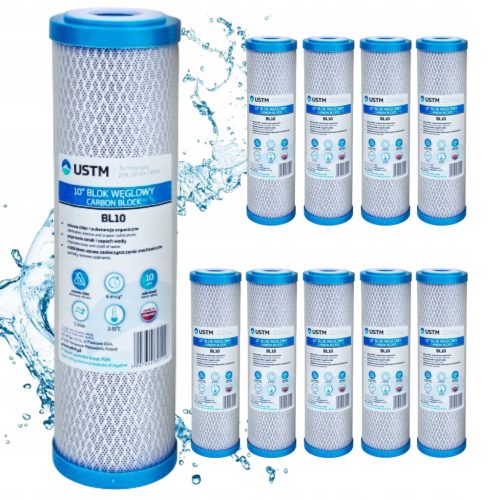  UST-M BL10 Wasserfilter, 10" Kohlekartusche