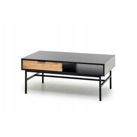    Halmar Murano rechteckiger Couchtisch 110 x 60 x 46 cm schwarz