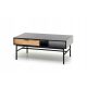  Halmar Murano rechteckiger Couchtisch 110 x 60 x 46 cm schwarz