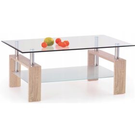    Halmar Diana H rechteckiger Couchtisch 110 x 60 x 55 cm, Sonoma-Eiche