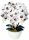 Künstliche Blumen und Früchte KÜNSTLICHES ORCHIDEEN-BLUMEN-ARRANGEMENT ORCHIDEE 60
