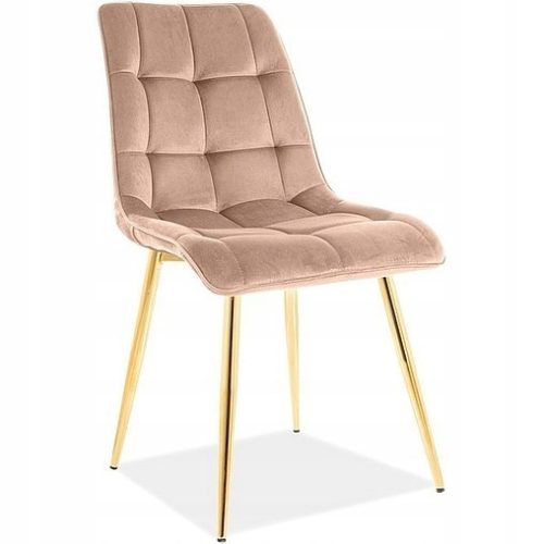  Stuhl CHIC VELVET, Gestell goldbeige