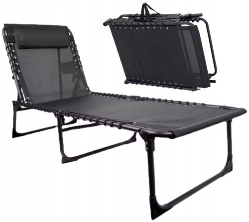 Sonnenliegen und Garten und Terrasse ZT Traiding Liege, schwarzes Metall