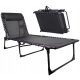 Sonnenliegen und Garten und Terrasse ZT Traiding Liege, schwarzes Metall