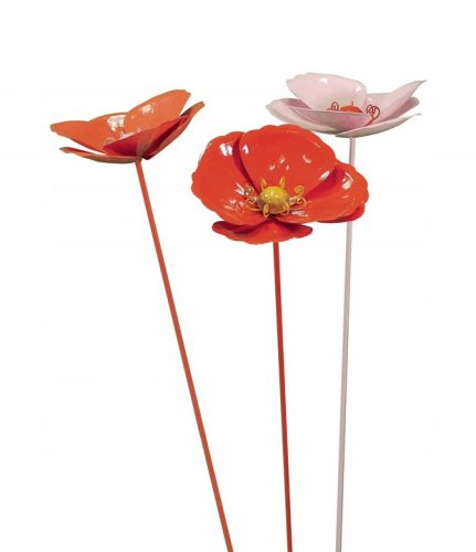 PUPPY Deko-Metallblume POPPY für den Garten, 95 CM