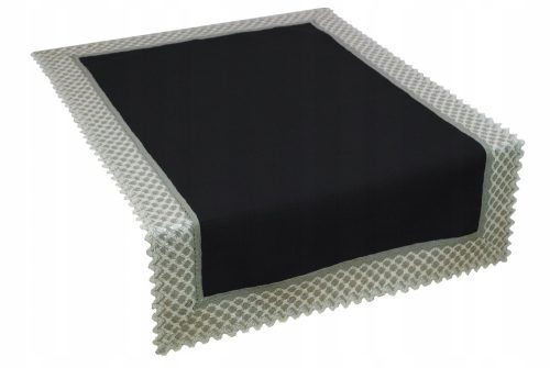Tischdecke Läufer Tischläufer Schwarz, Creme, Grautöne, Silber, Mehrfarbig 160 x 50 cm