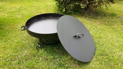  WROUGHT Garten-Feuerstelle 70cm für Grill + Abdeckung