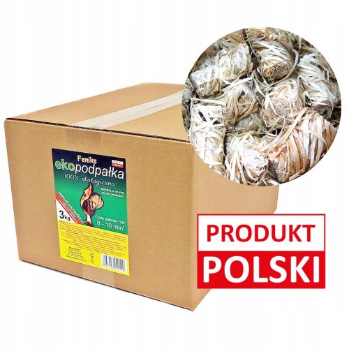 Briketts, Kohlen und Anzünder zum Grillen Feniks Öko-Feuerzeug 3 kg