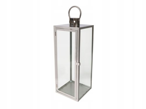 KERZENLATERNE SILBER 50 X 18 CM BRW