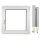PVC-FENSTER 1000 x 1000 RU/P WEISS MIT MIKROBELÜFTUNG