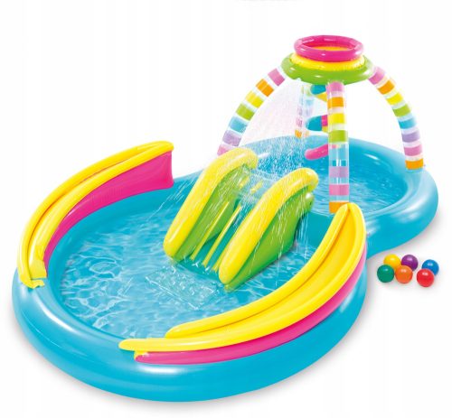 Quadratischer aufblasbarer Intex-Pool 295 x 191 cm