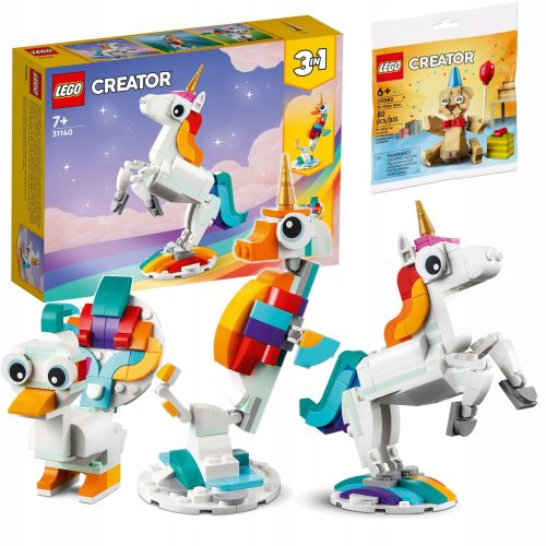  LEGO Creator 3 in 1 31140 Magisches Einhorn + LEGO Creator 30582