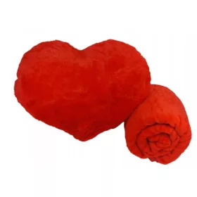  Valentinstag-Geschenk-STICK-Set, Decke, Herzkissen