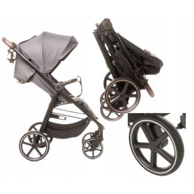    4Baby Stinger Pro graphite Kinderwagen + 4baby „Mama Bag“ Tasche 2023 – Graphite