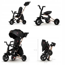  Qplay Dreirad Fahrrad SCHWARZ GOLD Schwarz, Gold