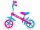  Milly Mally Dragon 10" Laufrad Weiß, Blau, Pink