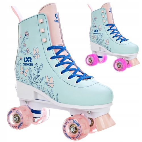  Croxer Amara Rollschuhe Pink, Türkis, Größen 31-34