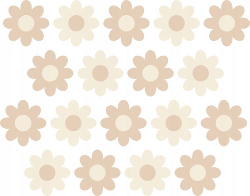  Wandaufkleber mit Blumen und Gänseblümchen