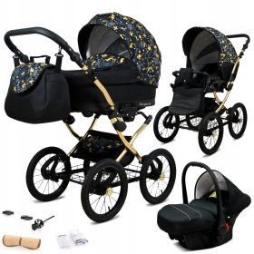  BabyLux Margaret Gold Deer 3in1 Kinderwagen
